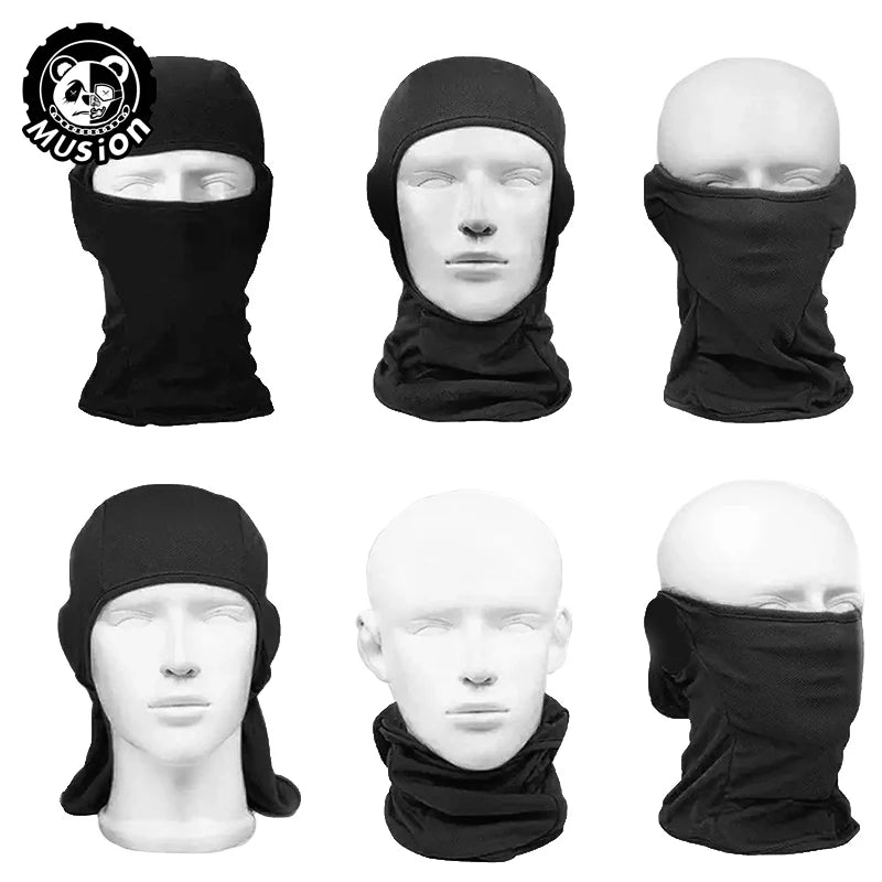 قناع وجه كامل من MusionTactical سريع الجفاف للمشي لمسافات طويلة وركوب الدراجات والتخييم والصيد وغطاء للرأس .