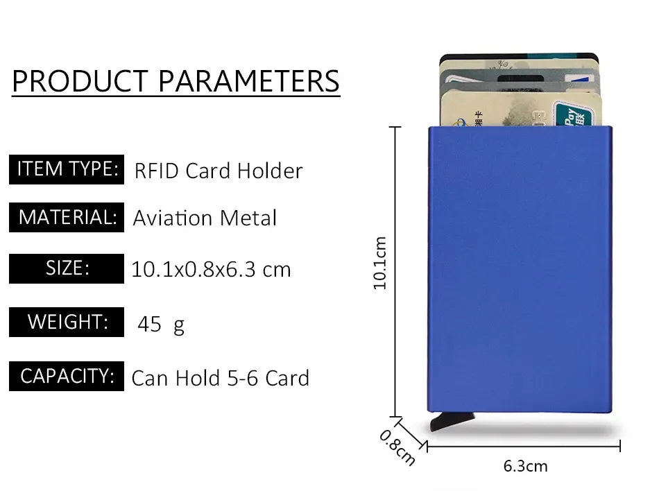 Small travel wallet with card holder for men and women