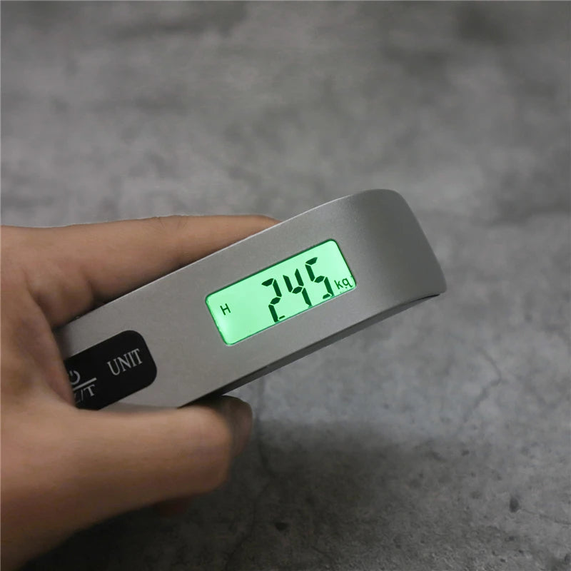 ميزان أمتعة رقمي محمول بشاشة LCD – 50 كجم / 110 رطل