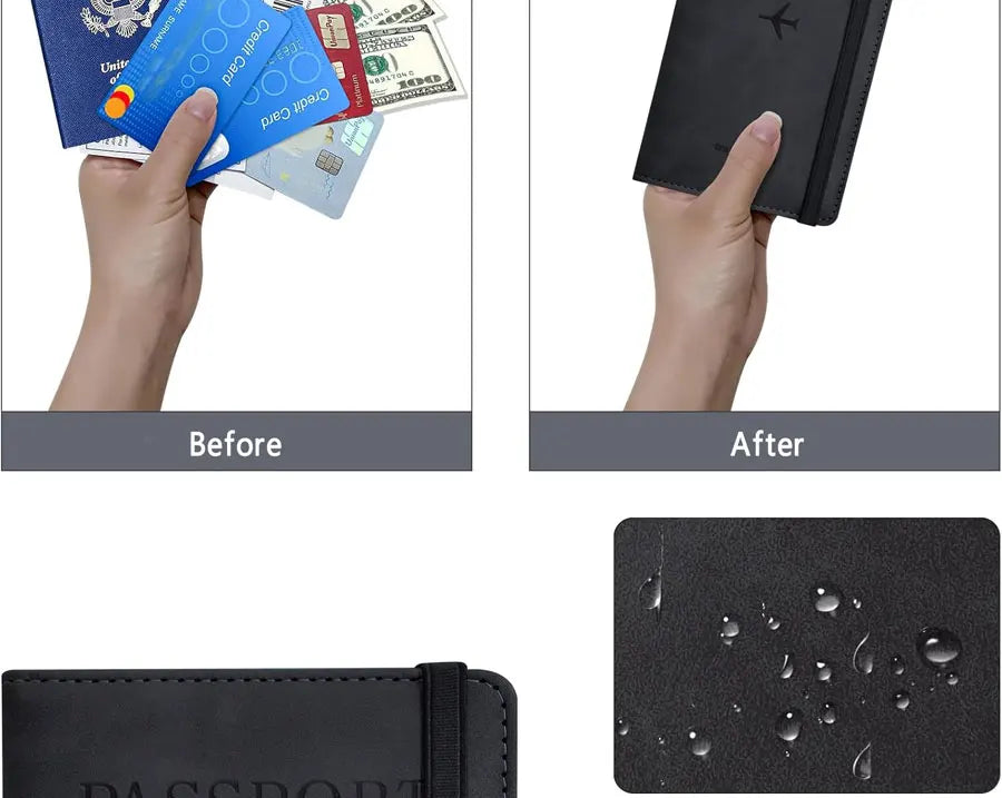 Essential Passport and Travel Card Holder for Women/Men