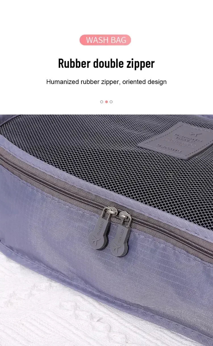 6pcs Set Travel Storage Bags Suitcase Packing Set Storage Cases Portable Luggage Organizer Clothes Shoe Foldable Organizer