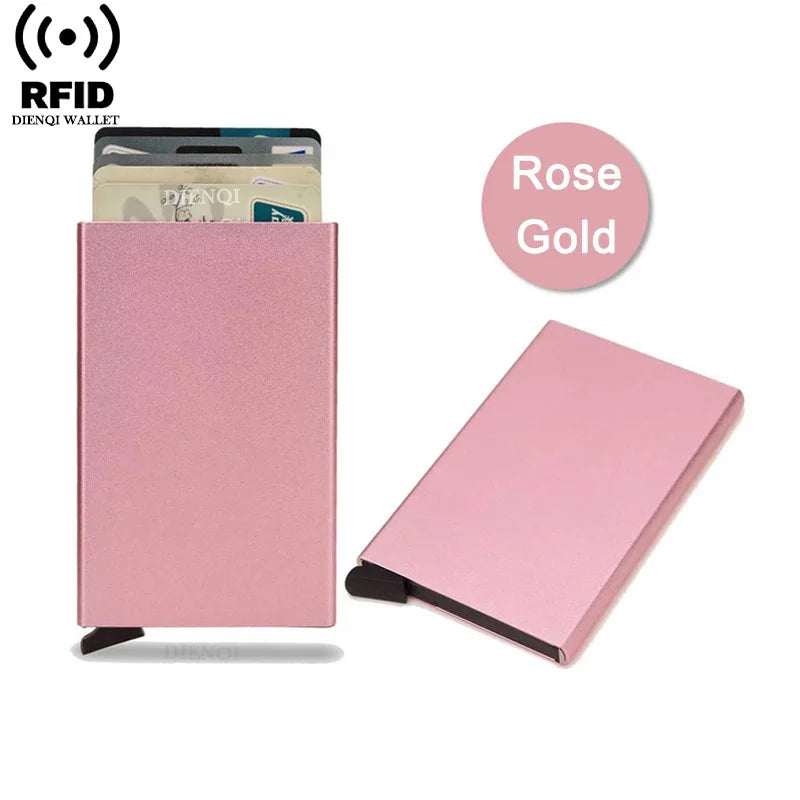 Small travel wallet with card holder for men and women