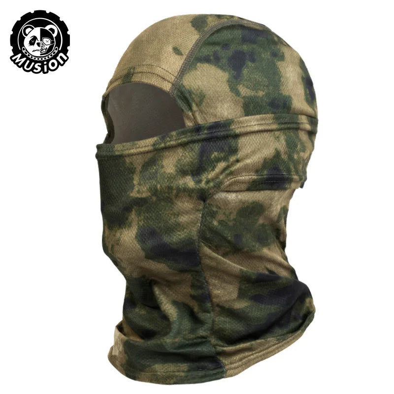 قناع وجه كامل من MusionTactical سريع الجفاف للمشي لمسافات طويلة وركوب الدراجات والتخييم والصيد وغطاء للرأس .