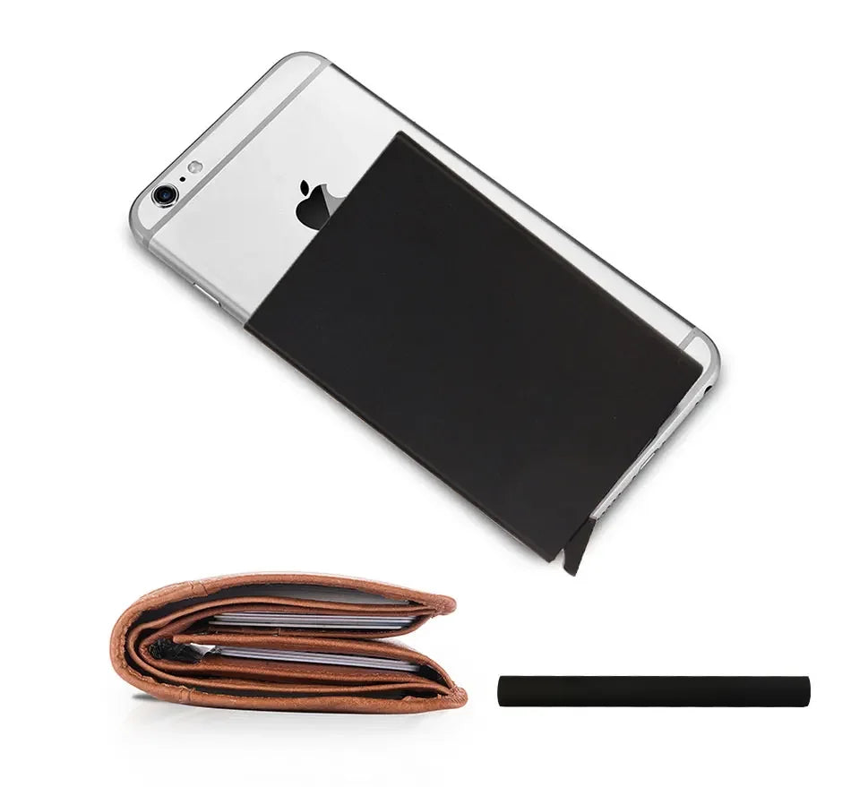 Small travel wallet with card holder for men and women
