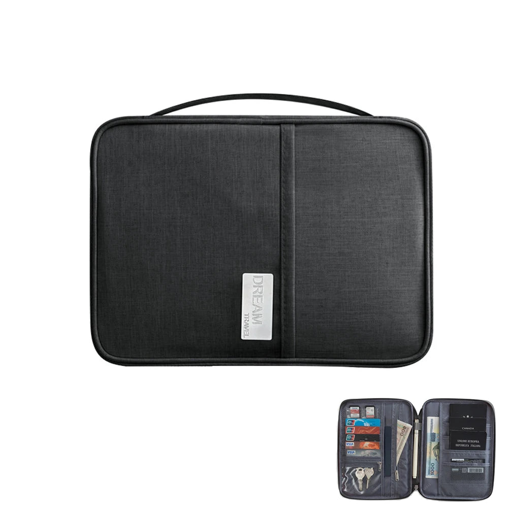 Multi-pocket travel wallet