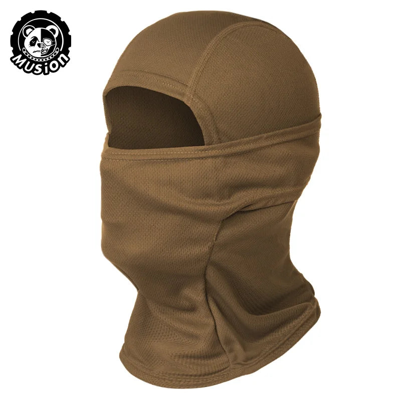 قناع وجه كامل من MusionTactical سريع الجفاف للمشي لمسافات طويلة وركوب الدراجات والتخييم والصيد وغطاء للرأس .
