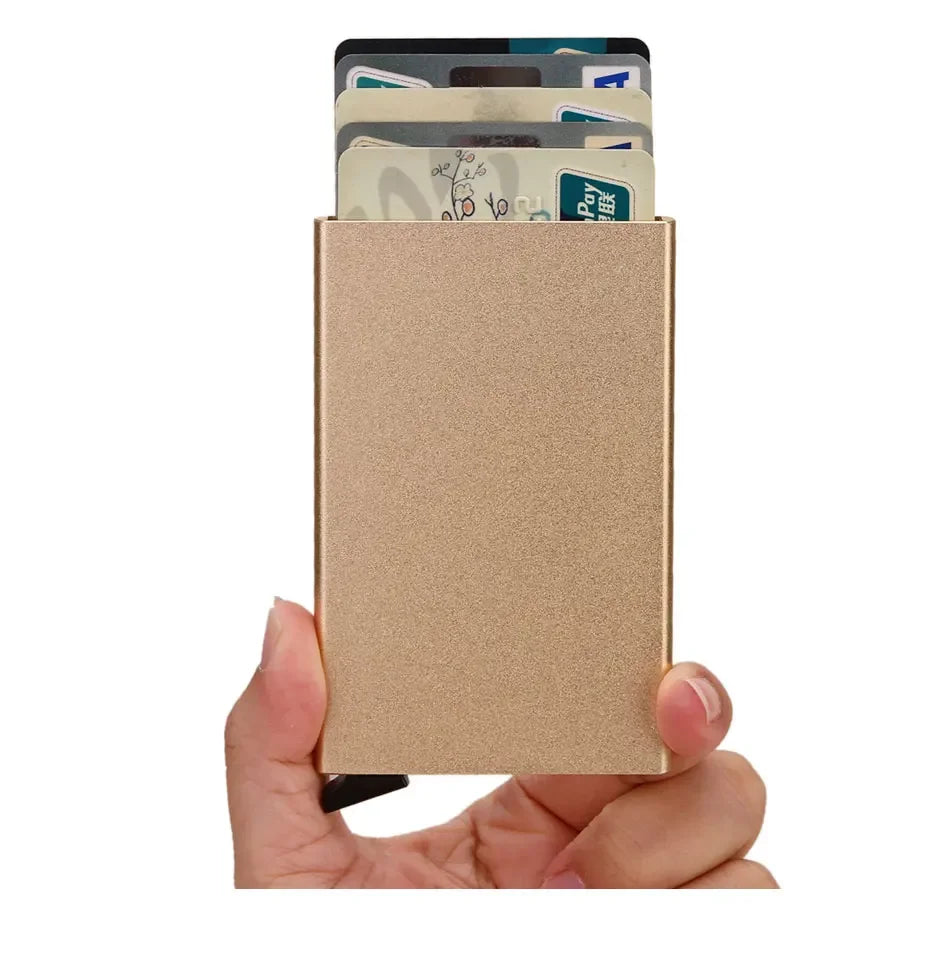 Small travel wallet with card holder for men and women