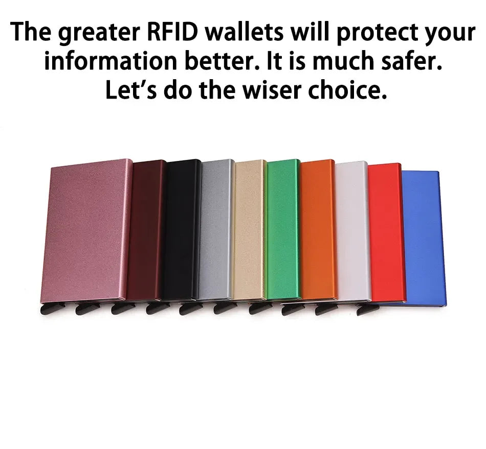 Small travel wallet with card holder for men and women