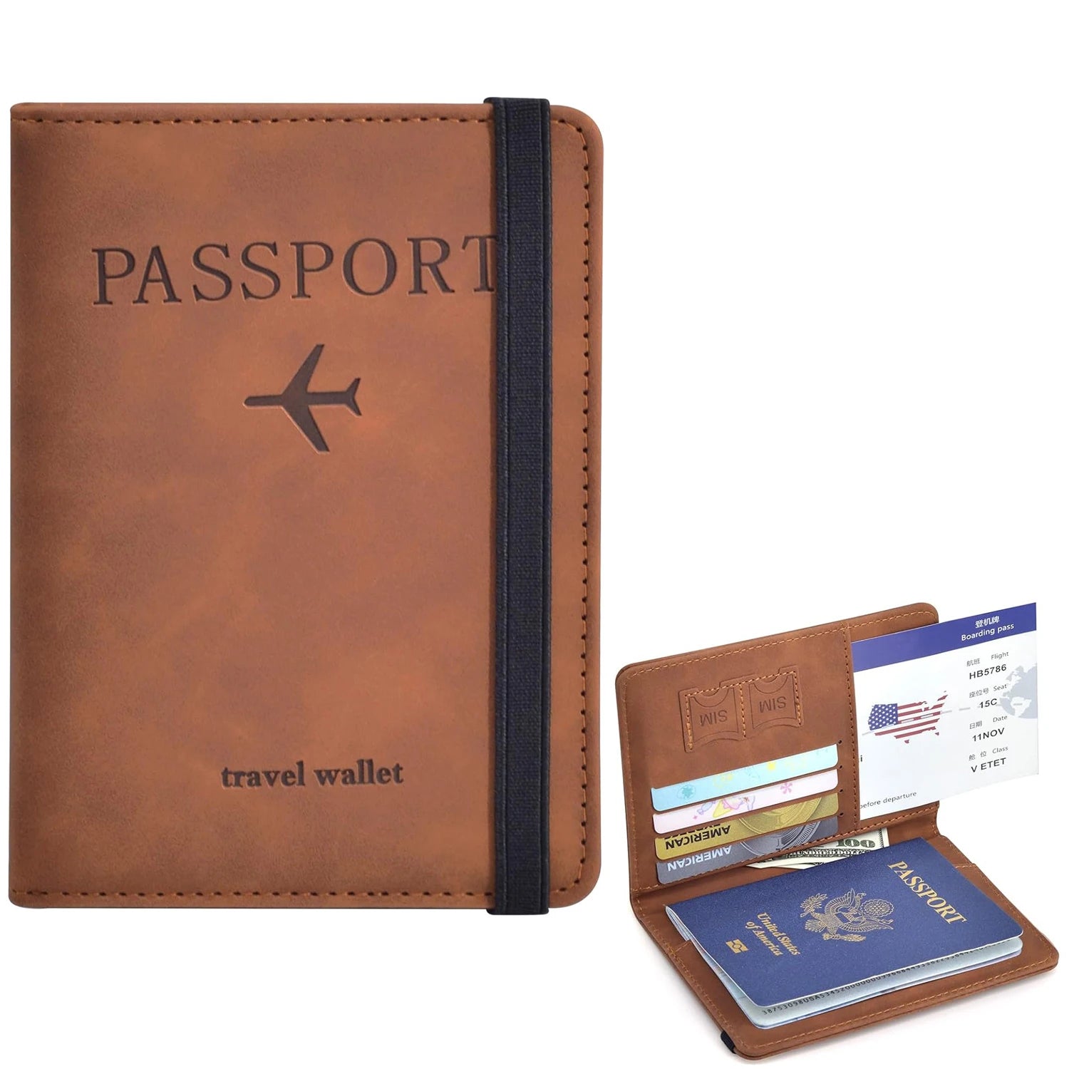 Essential Passport and Travel Card Holder for Women/Men