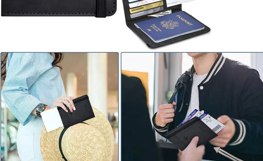 Essential Passport and Travel Card Holder for Women/Men