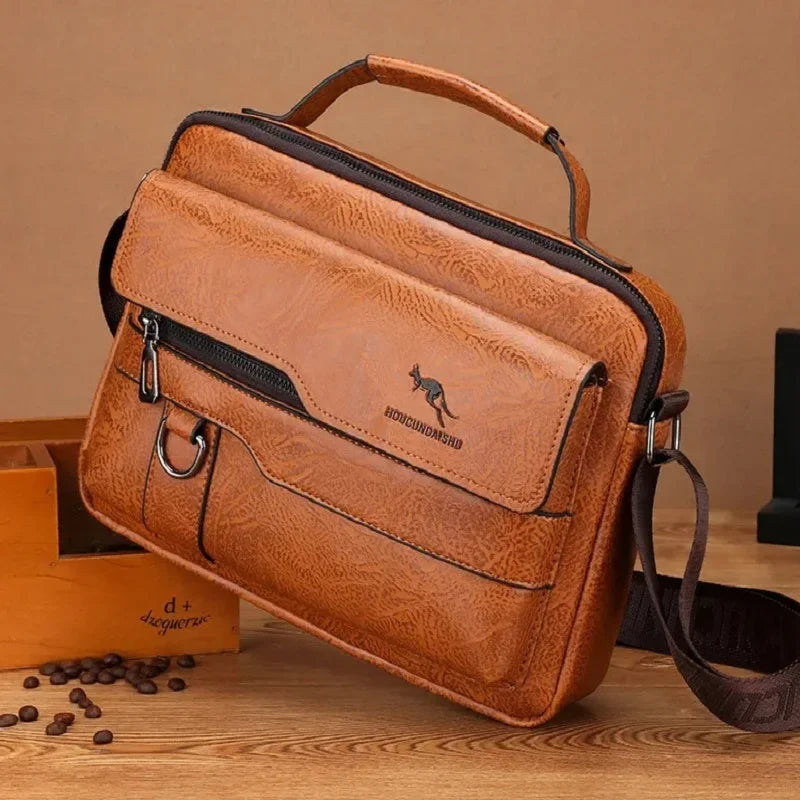 حقيبة كتف رجالية من ماركة Kangaroo – جلد