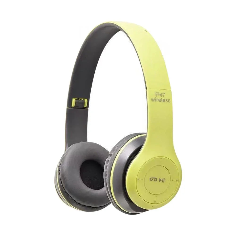 🎧 سماعة بلوتوث P47 - متوافقة مع أجهزة متعددة: iPhone، Xiaomi، Android،