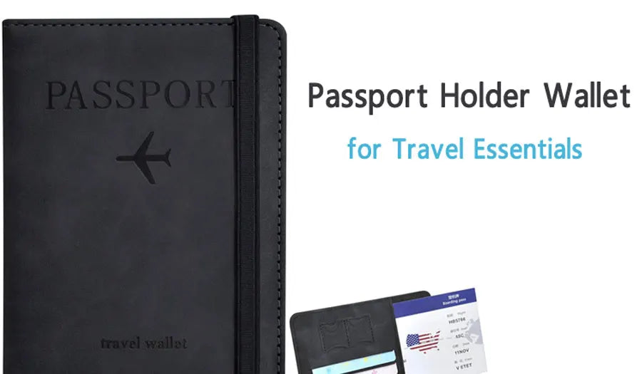 Essential Passport and Travel Card Holder for Women/Men