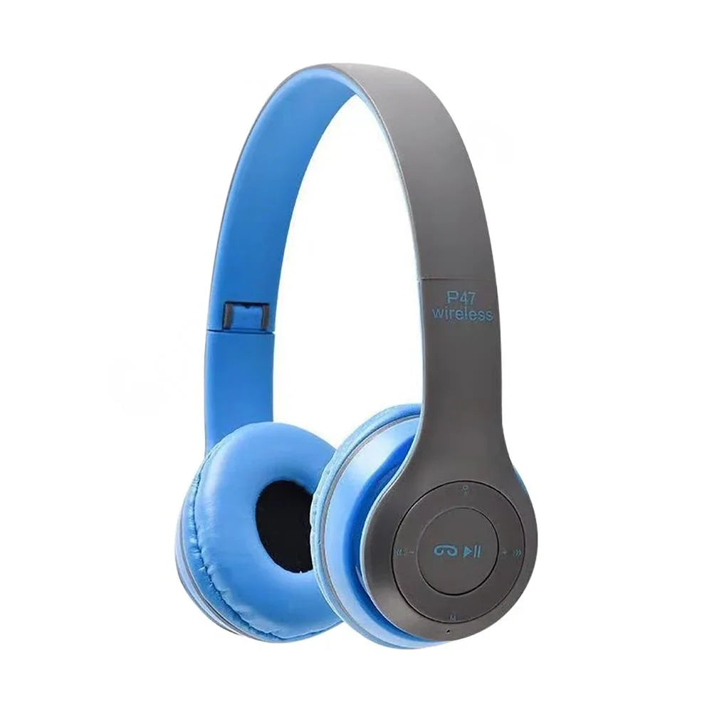 🎧 سماعة بلوتوث P47 - متوافقة مع أجهزة متعددة: iPhone، Xiaomi، Android،