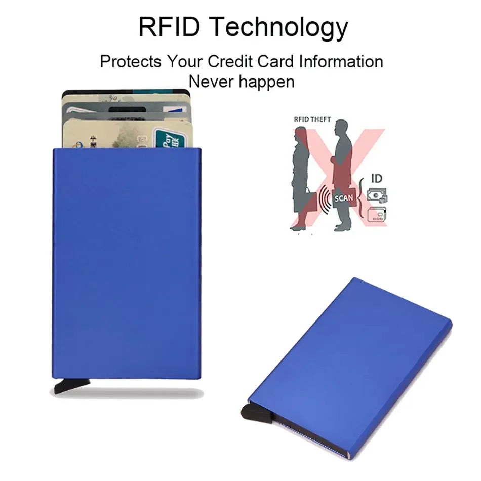 Small travel wallet with card holder for men and women
