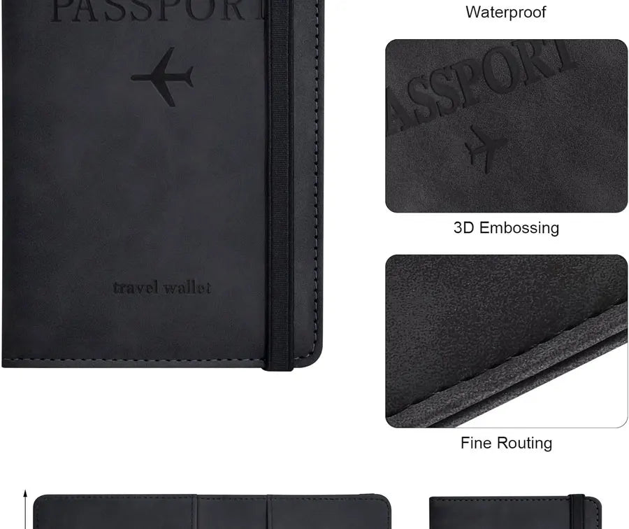 Essential Passport and Travel Card Holder for Women/Men