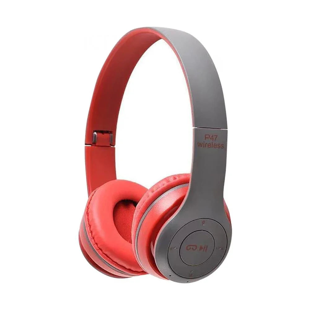 🎧 سماعة بلوتوث P47 - متوافقة مع أجهزة متعددة: iPhone، Xiaomi، Android،