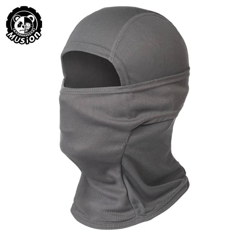 قناع وجه كامل من MusionTactical سريع الجفاف للمشي لمسافات طويلة وركوب الدراجات والتخييم والصيد وغطاء للرأس .