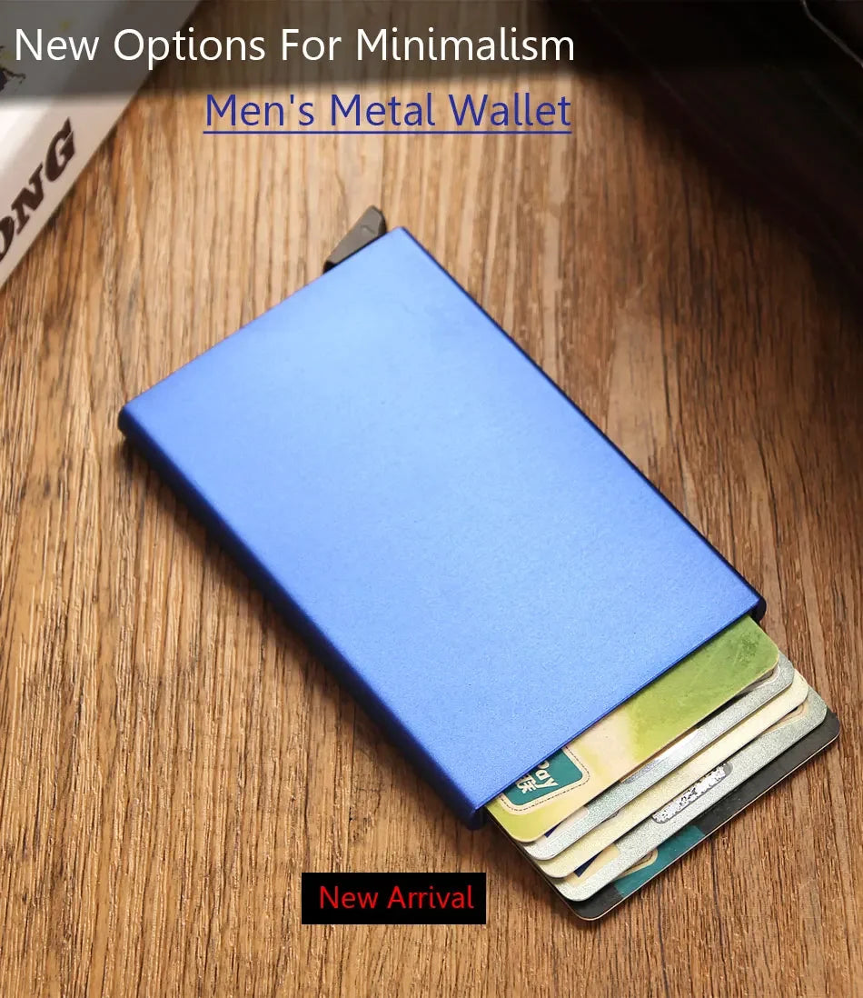Small travel wallet with card holder for men and women
