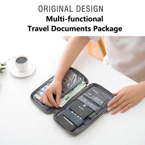 Multi-pocket travel wallet