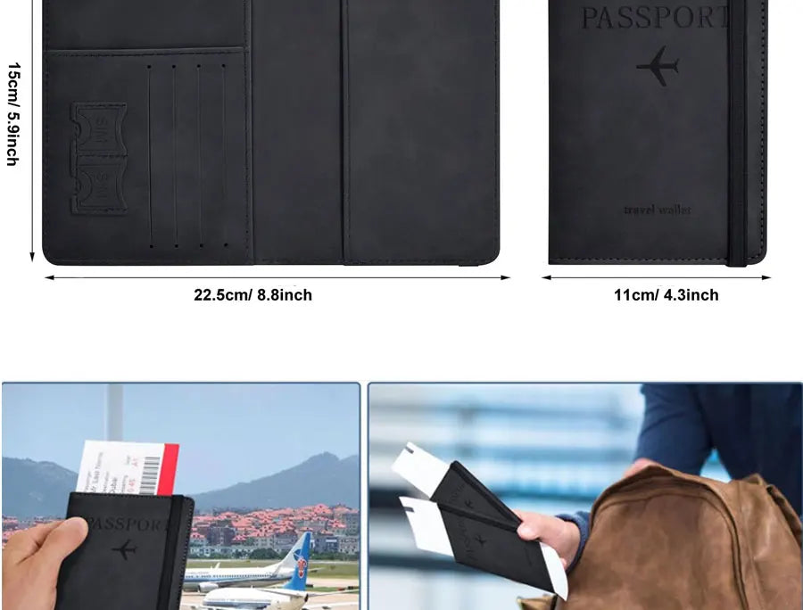 Essential Passport and Travel Card Holder for Women/Men