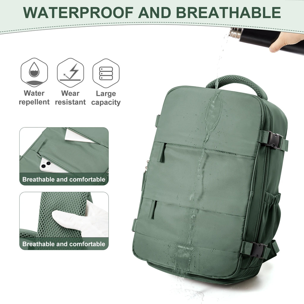 Travel backpack for men and women