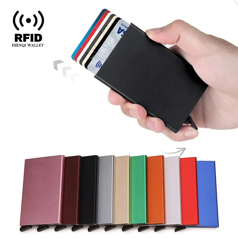 Small travel wallet with card holder for men and women