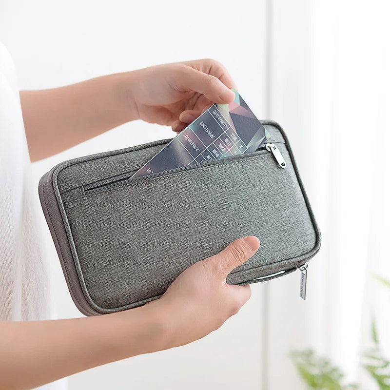 Multi-pocket travel wallet